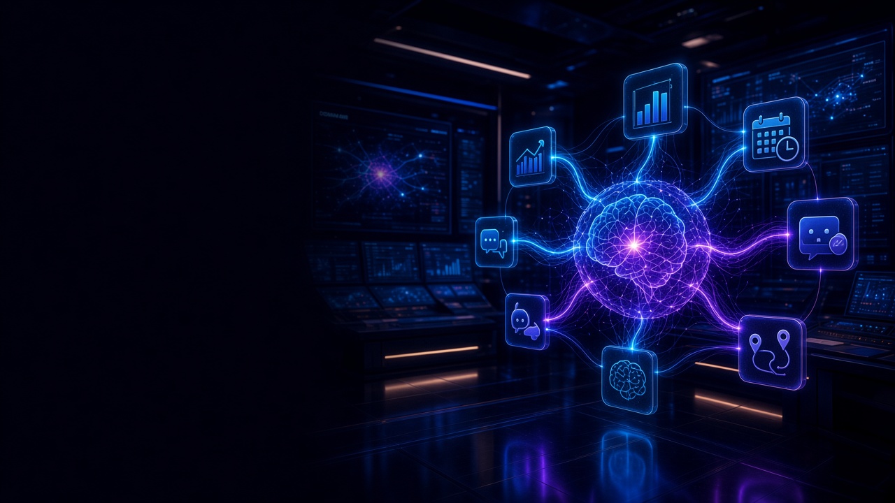 Экосистема продуктов AIZECOM: CRM, планировщик, бот и маршруты связаны единым AI-ядром